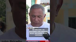 PM Briceño on Guatemalans Bribing BDF Soldiers with Chicken [upl. by Adierf]