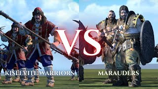 WARHAMMER III Total War  Kislevite Warriors VS Marauders [upl. by Lentha14]