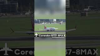 Corendon B7378MAX boeing shorts plane trending [upl. by Judy]