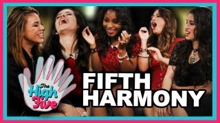 Fifth Harmony The High Five  Hidden Talents Nicknames amp TV Shows [upl. by Akemahs510]