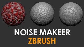 Surface Noise using Noise Maker in ZBrush [upl. by Viddah]