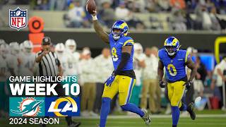 Miami Dolphins vs Los Angeles Rams Game Highlights  NFL 2024 Season Week 10 [upl. by Donaghue844]