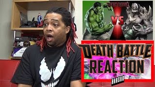 HULK VS DOOMSDAY  DEATH BATTLE MARVEL VS DC  REACTION [upl. by Bausch]