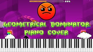 Geometrical Dominator Geometry Dash Piano Cover [upl. by Eiroj]