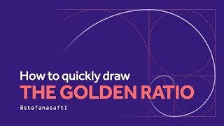 How to draw the Golden Ratio SUPER FAST in Illustrator CC [upl. by Warfold]