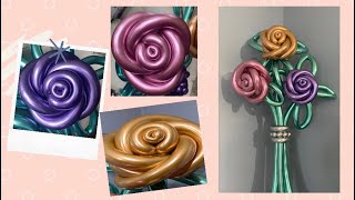 DIY Balloon Rose Bouquet Balloon BouquetBalloon FlowersRose Balloon Bouquet [upl. by Parent]