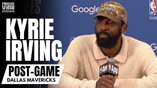 Kyrie Irving Discusses Luka Doncic Maturity Growth Together Dallas Mavs Taking 32 Lead vs OKC [upl. by Cheffetz]