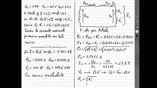 Esercizio 3 trasformatore monofase [upl. by Lori]
