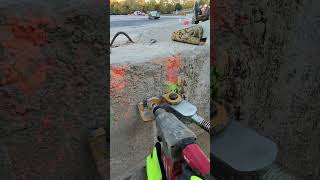 Fastening the turnbuckles MilwaukeeTool concrete construction iowa concretetools [upl. by Salvidor]