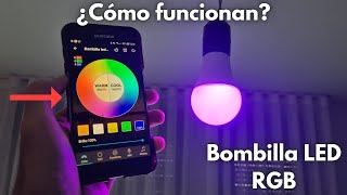 Bombilla led RGB  Te enseñamos todas sus FUNCIONES ✅​ [upl. by Inoliel415]