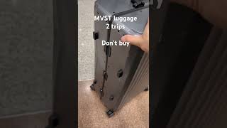 MVST luggage review don’t buy [upl. by Yliak137]