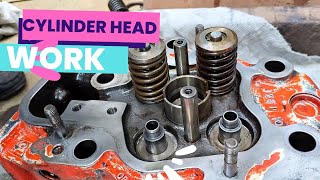 How to Gas Cylinder Head Valve Seat Gaide Fitting Work [upl. by Werner]