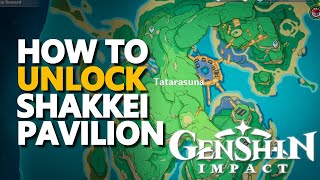 Unlock Shakkei Pavilion Genshin Impact [upl. by Hailed]