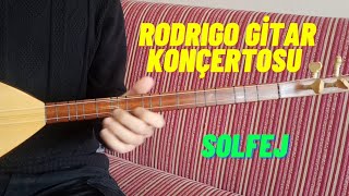 Rodrigo Gitar Konçertosu Bağlama Solfej [upl. by Lubow]