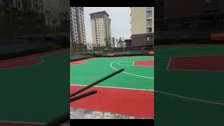 Professional EPDM particles manufacture EPDM field EPDM sports floor EPDM court construction [upl. by Ardussi]