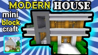 TUTORIAL MODERN HOUSE DI MINI BLOCK CRAFT [upl. by Hotchkiss383]