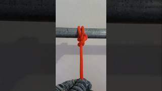 CLOVE HITCH amp 2 HALF HITCHES shortvideo howtotie knottying [upl. by Bledsoe204]