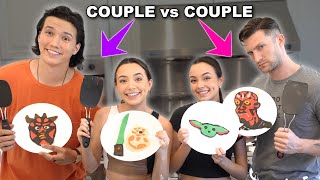 Couples Pancake Art Challenge Who Will Win [upl. by Ynnavoeg]