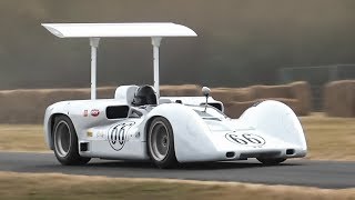 Chaparral 2E Continuation Series in action w Great Chevy V8 Sound [upl. by Notneuq298]