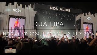 Dua Lipa Live at NOS Alive 2024 Lisbon 12 July 2024 [upl. by Hceicjow]