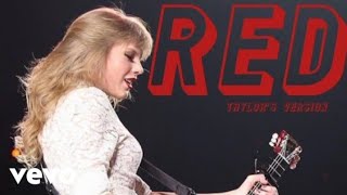 Taylor Swift  Red Taylors Version Lyric Video [upl. by Gottlieb]