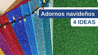 Adornos navideños con foami  IDEAS 2024 [upl. by Airlia]