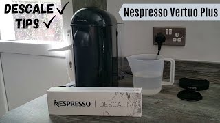 How to Descale Nespresso Vertuo Plus Machine  Descaling Tips and Instructions Video  Krups [upl. by Kellsie]