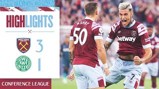 West Ham 31 Viborg FF  Scamacca Nets First West Ham Goal  Europa Conference League Highlights [upl. by Joselyn965]