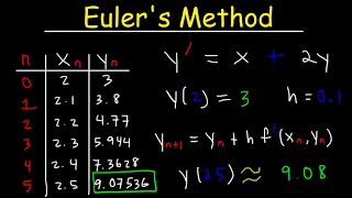 Eulers Method Differential Equations Examples Numerical Methods Calculus [upl. by Leschen312]