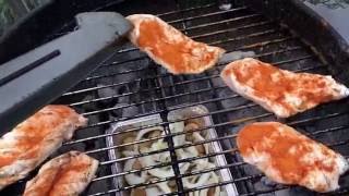 How to cook chicken breast BBQ indirect heat on a Weber Grill DIY [upl. by Ariada330]