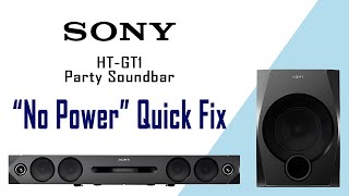 SONY HTGT1 No Power Repair [upl. by Annawaj239]