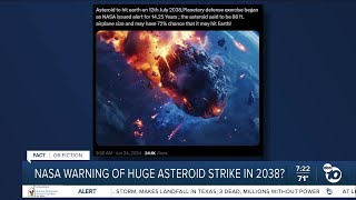 Fact or Fiction NASA warning of huge asteroid strike in 2038 [upl. by Aizirk]