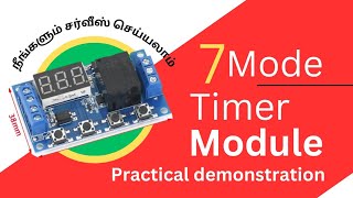 PRACTICAL DEMONSTRATION FOR USING SEVEN IN ONE PROGRAMMABLE TIMER MODULE [upl. by Lewse]