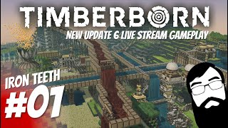 Timberborn LIVE Starting a new UPDATE 6 playthrough with the Iron Teeth Episode 01 [upl. by Lambert]