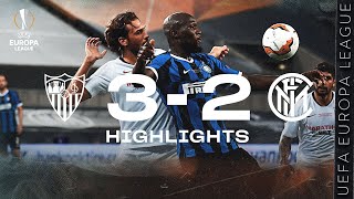 SEVILLA 32 INTER  HIGHLIGHTS  201920 UEFA Europa League Final 🏆⚫🔵 [upl. by Odlanra]