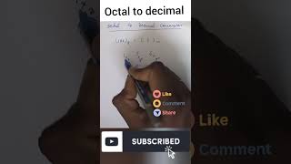 Octal to decimal conversion How to convert octal to decimal number octaltodecimal [upl. by Rocky288]