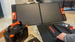 GRECELL T 1000 Portable Power Station Review First time buying panels and I love them [upl. by Ecnaiva]