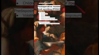 Postoperative nausea and vomiting PONV [upl. by Ased]