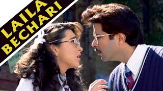 Laila Bechari Kya Karti  Andaz Movie  Karishma Kapoor Anil Kapoor  Bollywood Song [upl. by Aeresed]