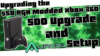 JTAGRGH Xbox 360 HDDSSD Upgrade and Aurora Setup  Upgrading the 50 RGH 360 [upl. by Annayr]