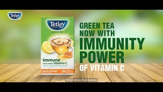 Introducing Tetley Green Tea Immune [upl. by Tronna]