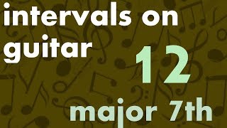 Train Your Ear  Intervals on Guitar 1215  Major 7th [upl. by Nic]