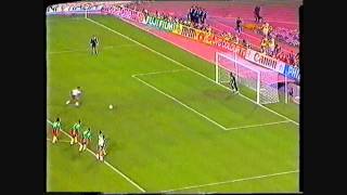 Lineker scores 2 penaltys for England vs Cameroon 01071990 [upl. by Anehsak]