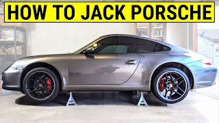 How To Properly Jack Up a Porsche 911 COMPLETE 996 997 991 DIY GUIDE [upl. by Puduns]