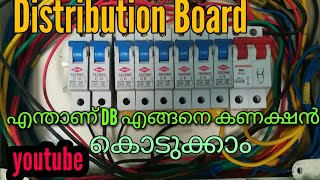 DB connection malayalam  DistributionBoard  wiring [upl. by Ardnaiek584]