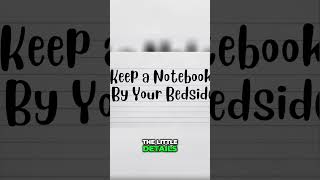 Keep a Notebook By Your Bedside writingadvice writinghacks [upl. by Eneleh]