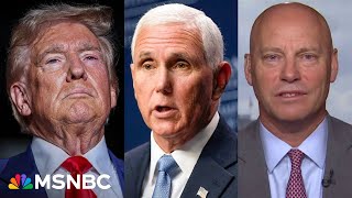 WATCH Fmr Pence chief of staff reacts to court filing in Trumps election interference case [upl. by Suqram583]