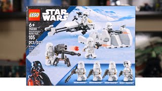 LEGO Star Wars 75320 SNOWTROOPER BATTLE PACK Review 2022 [upl. by Suoinuj]