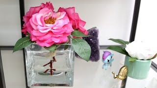 Faux Flower Arrangement ♥ DIY [upl. by Edualc]