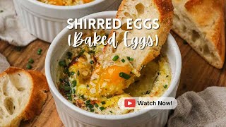 Shirred Eggs Baked Eggs [upl. by Goldner]